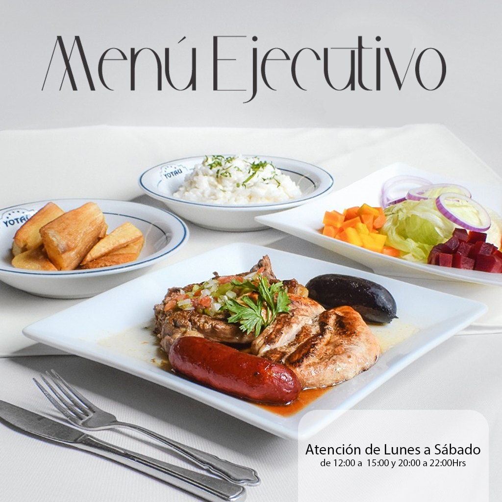 menu ejecutivo